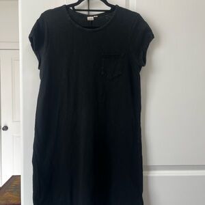 GAP Black Mini T-Shirt Dress